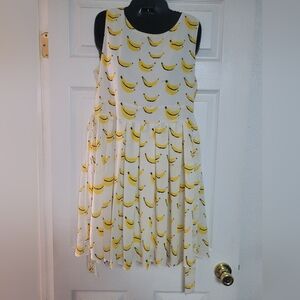 Charming Banana Print Dress